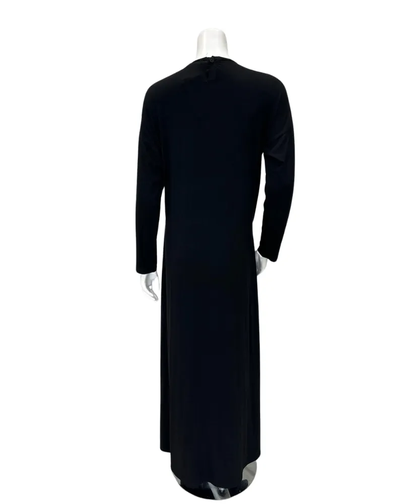357811 Black Studded Swan Modal Nursing Nightgown