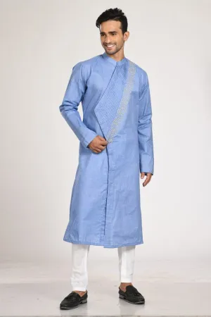 Asymmetrical Pleated Kurta Set