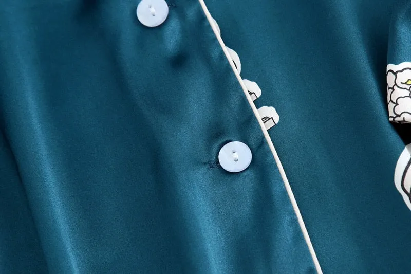 Damen Satin Pajama
