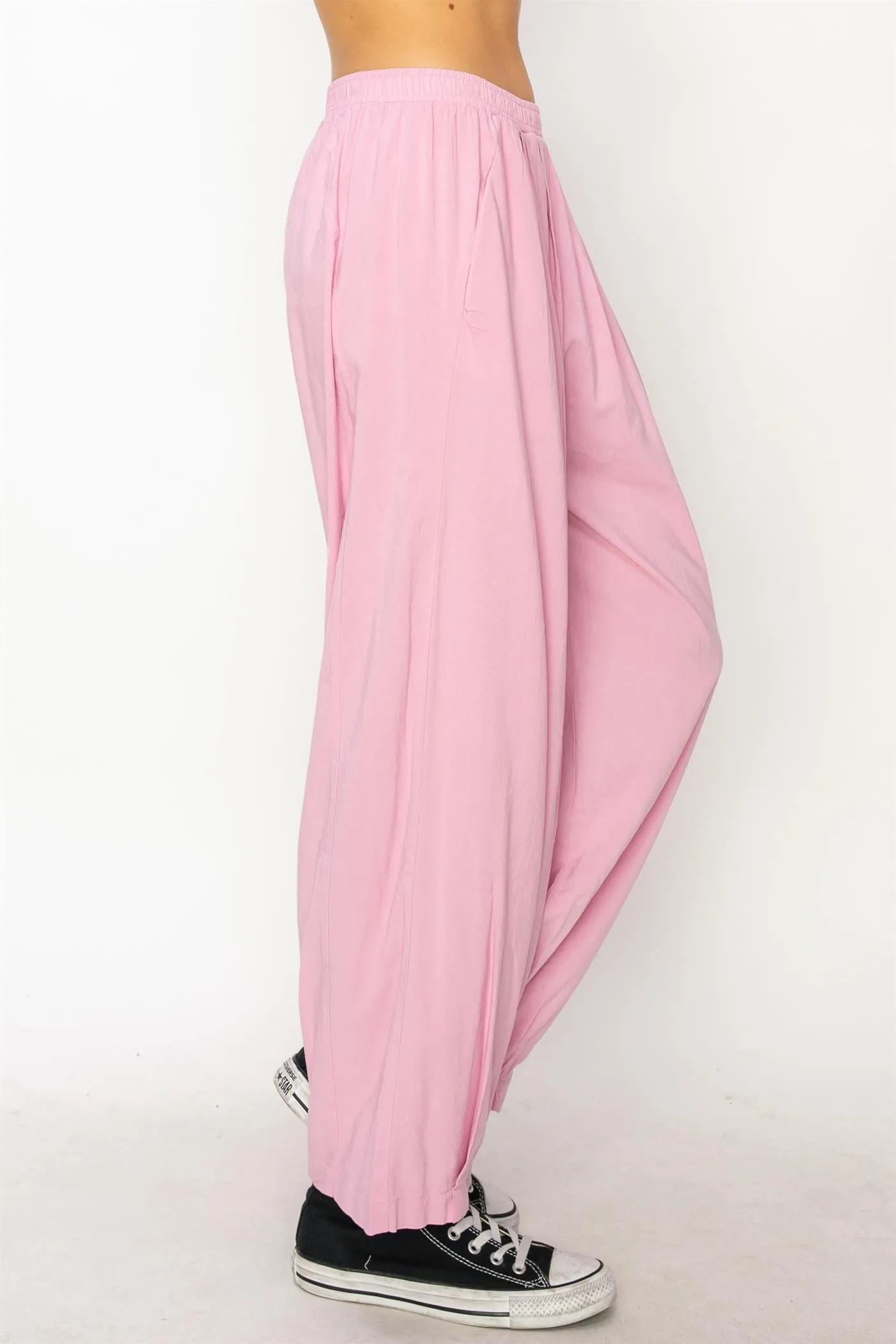 DZ24A651-Mid Rise Wide Leg Pants