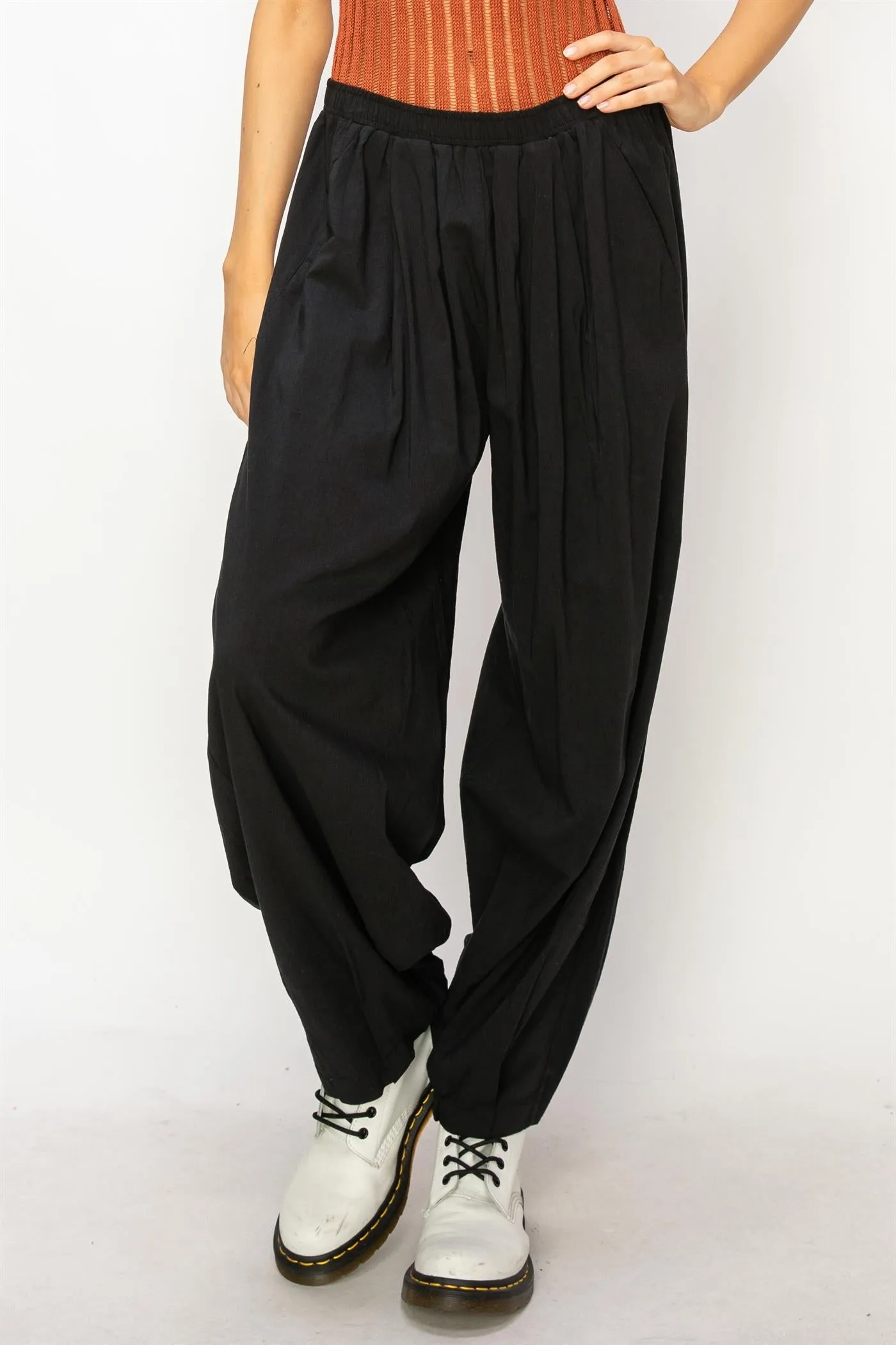 DZ24A651-Mid Rise Wide Leg Pants