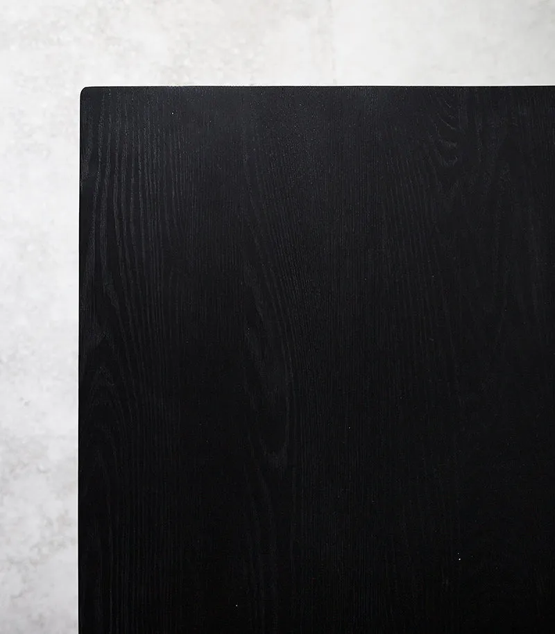 Ethnicraft / French Oak Dining Table / 180x90x76cm / Black