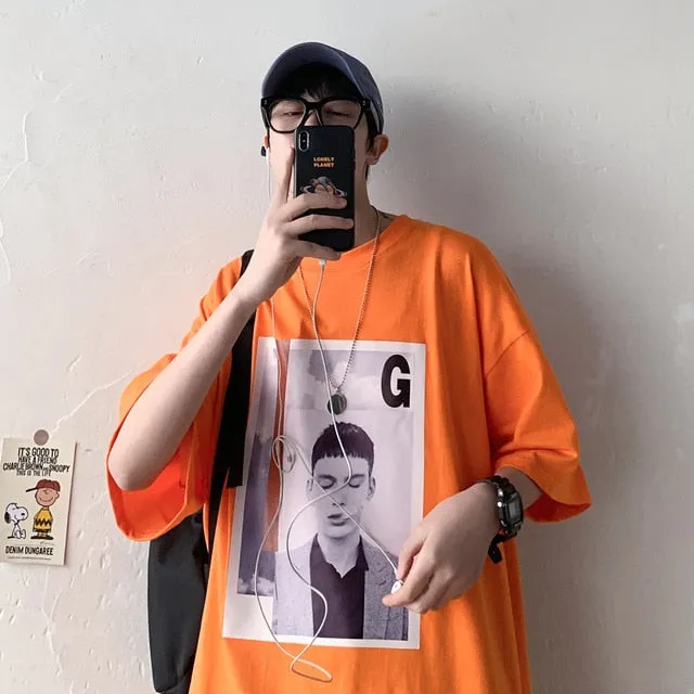 [Korean Style] 3 Colors Oversized Printing T-shirts