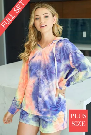 Plus Size Tye Dye Super Soft Set