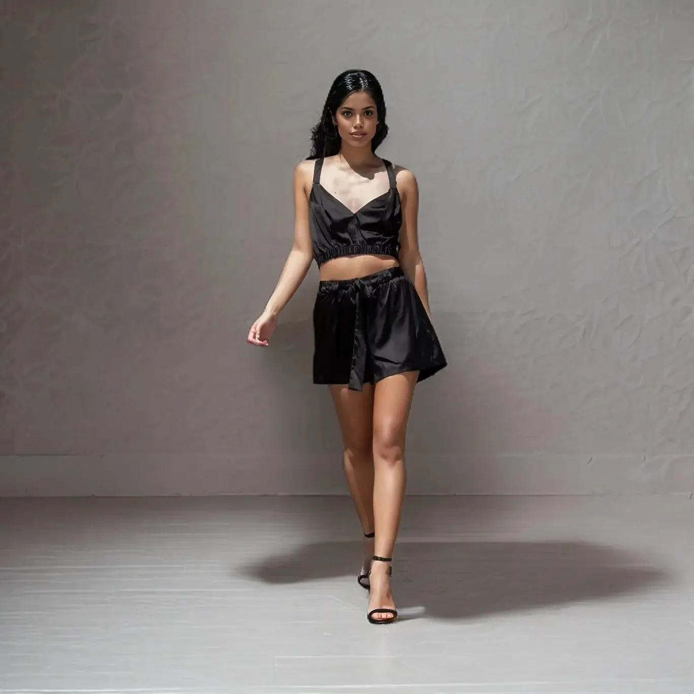 Serene Silk Lounge Shorts (Onyx)