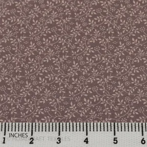 Taupe Vine Flutter Cotton Print