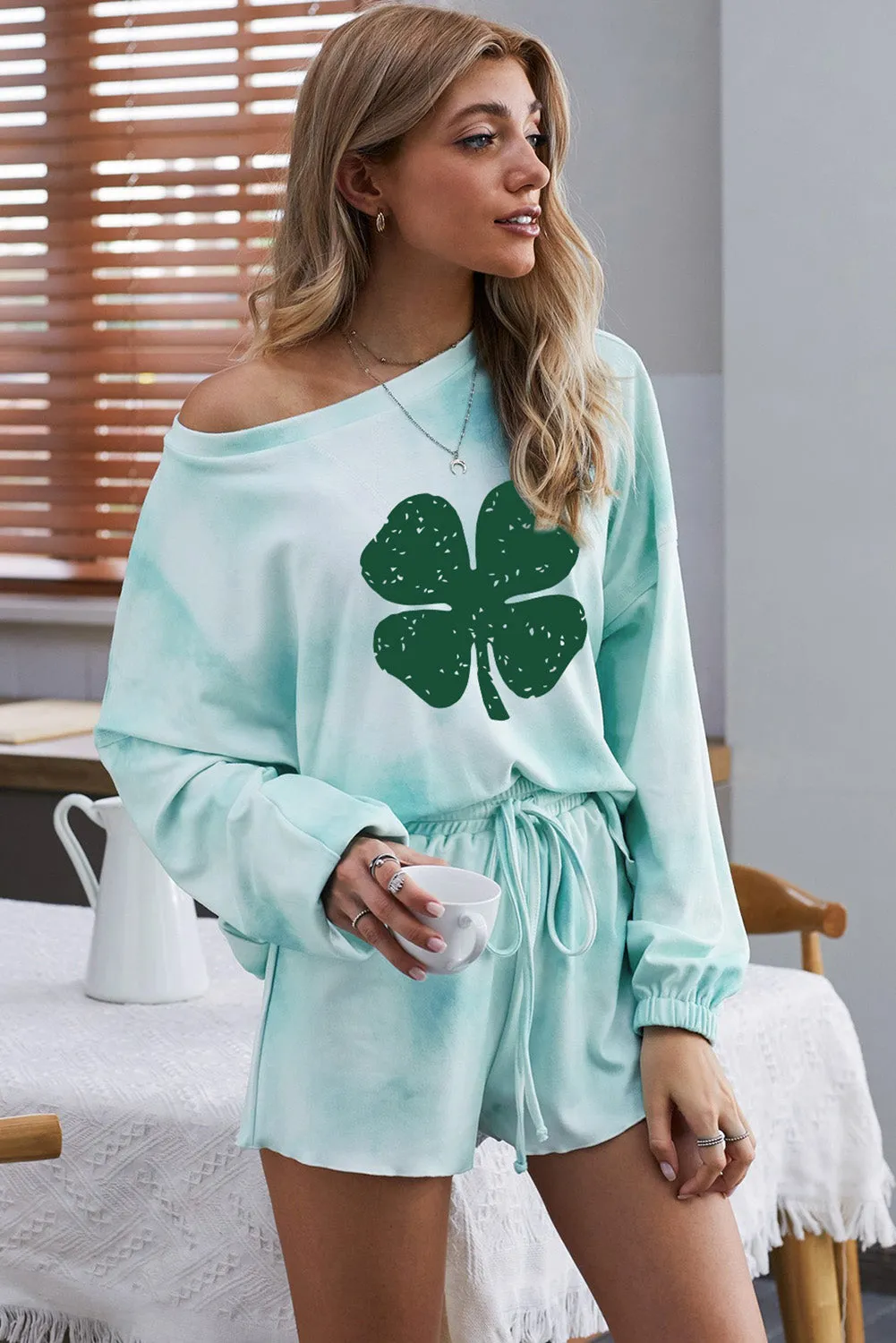 Tie-dye Pajamas Loungewear Set