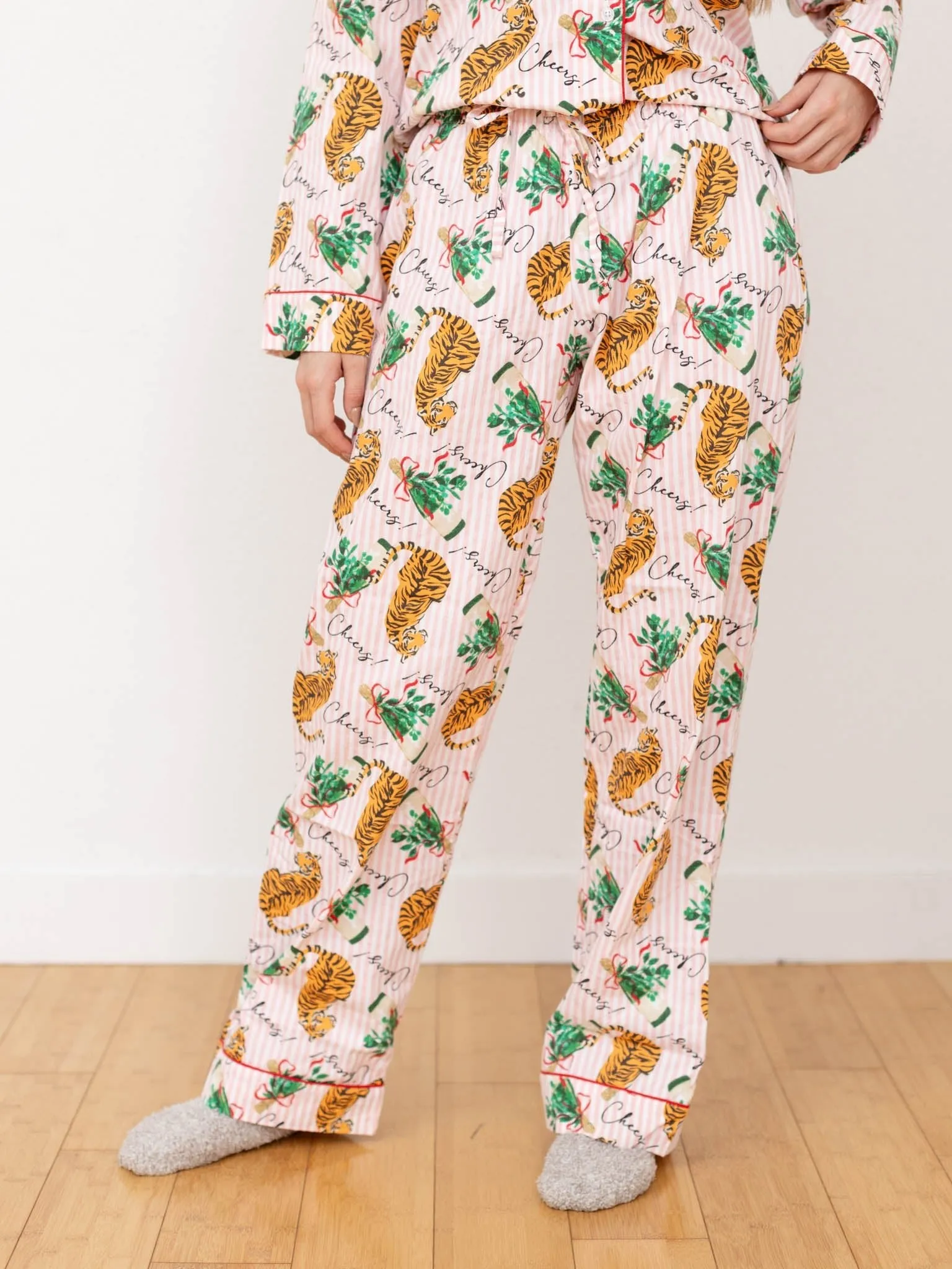Tiger Stripe Flannel PJ Set