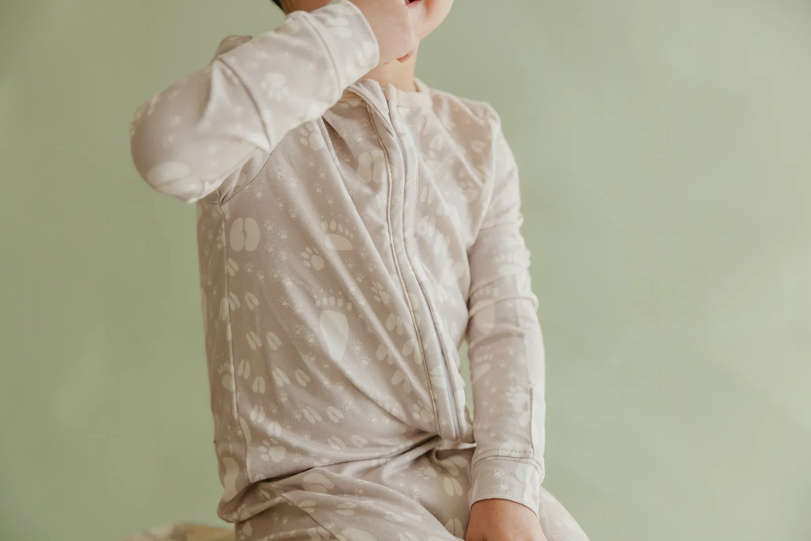 Zip-Up Footie Pajama - Tracker